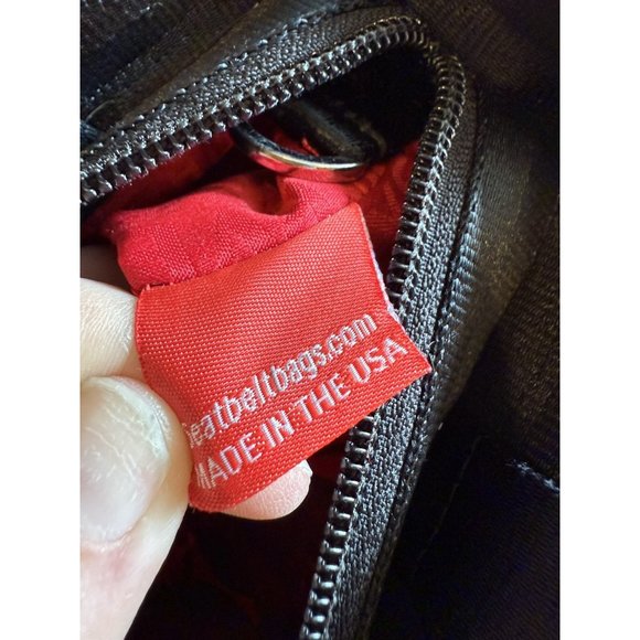 Harveys Original Seatbelt Bag Disney Minnie Mouse Big Black Red polka dot Bow - Picture 11 of 15